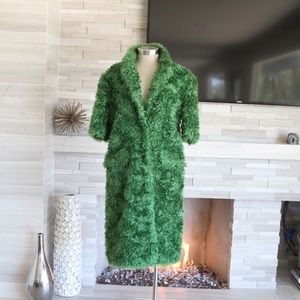 Emerald Green PRADA Mohair 3/4 Length Coat Purchased @ Prada NYC for $4000
